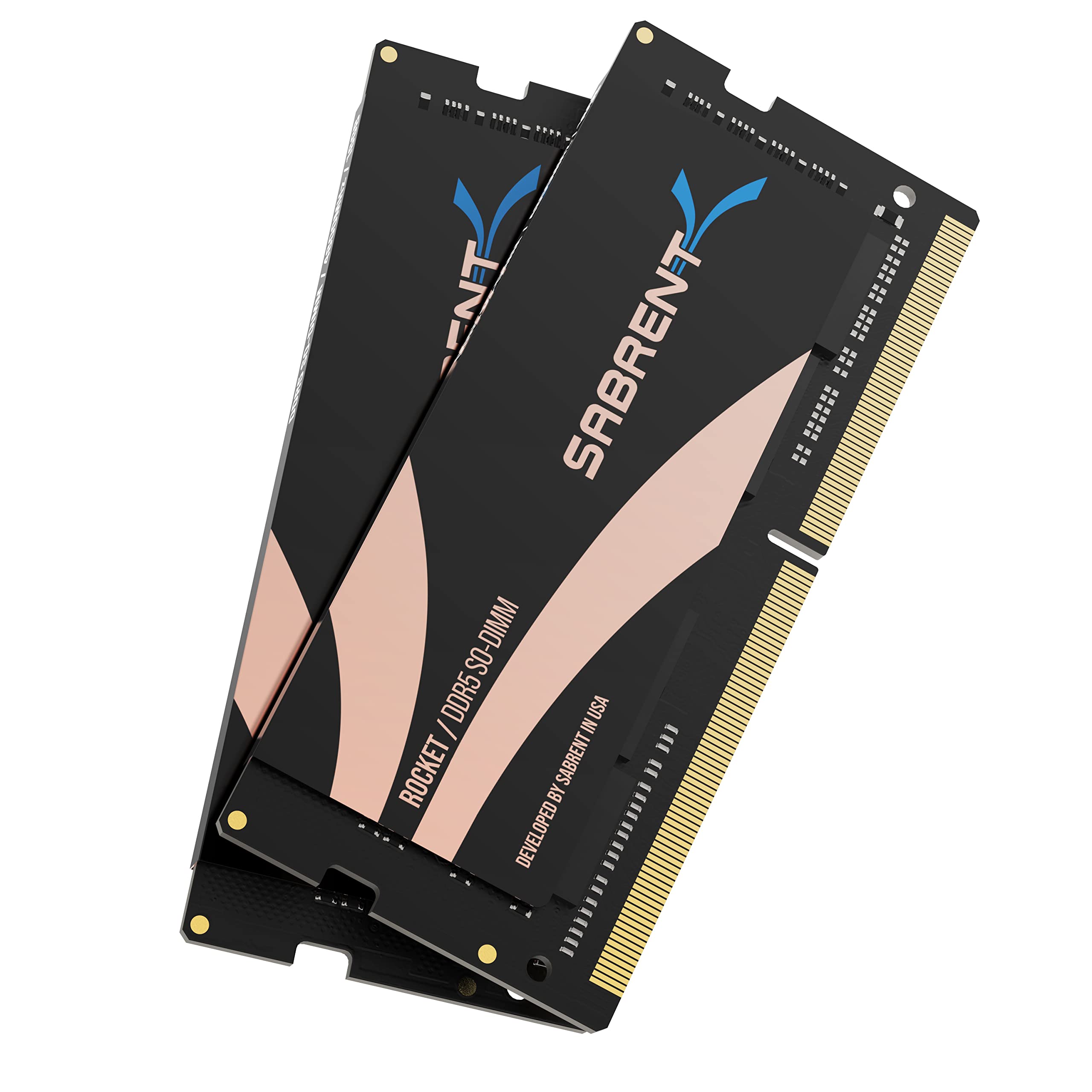 

SABRENT Rocket DDR5 32GB 4800MHz Memory Module For (2x16GB) SO-DIMM Laptop, Ultrabook, Mini-PC (SB-DR5S-16GX2)