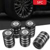 5 Stück Metall Auto Rad Reifen Ventilkappen Ventilschaft Hülle für X-trail Note Qashqai Juke Sentra Patrol Navara Micra Auto Zubehör