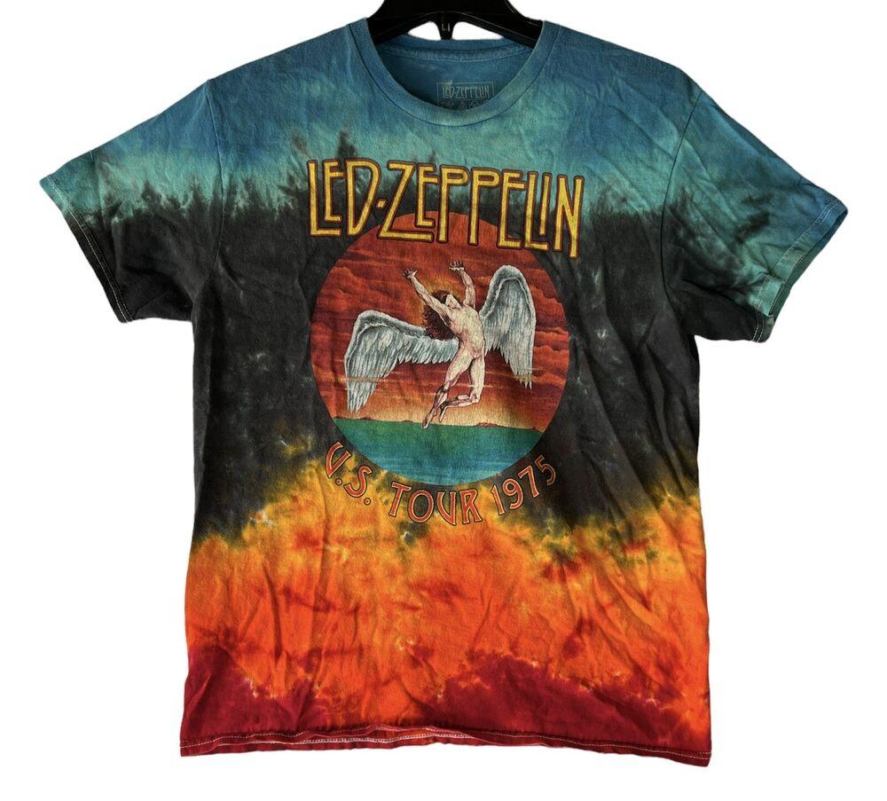 

Футболка унисекс Led Zeppelin Tie Dye Us Tour 1975 с Джимми Пейджем
