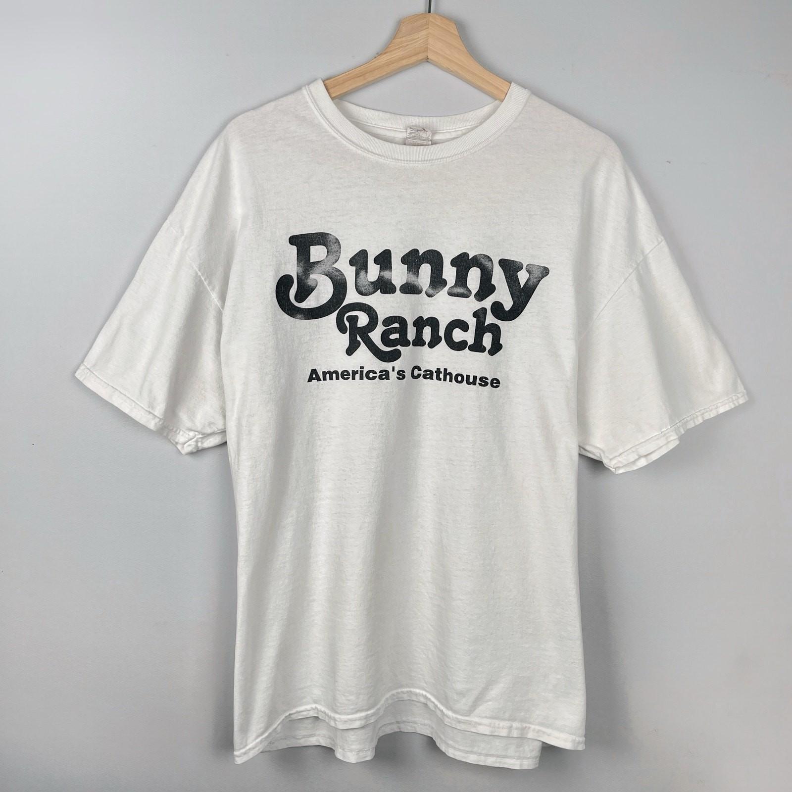 Vintage Bunny Ranch America s Cathouse Graphic Tee Size XL T Shirt Mens Unisex T-Shirt S