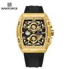 Creative Barrel-Shaped Small Dial Men Wristwatch Waterproof Quartz Watches Chronograph Date Display Reloj Hombre