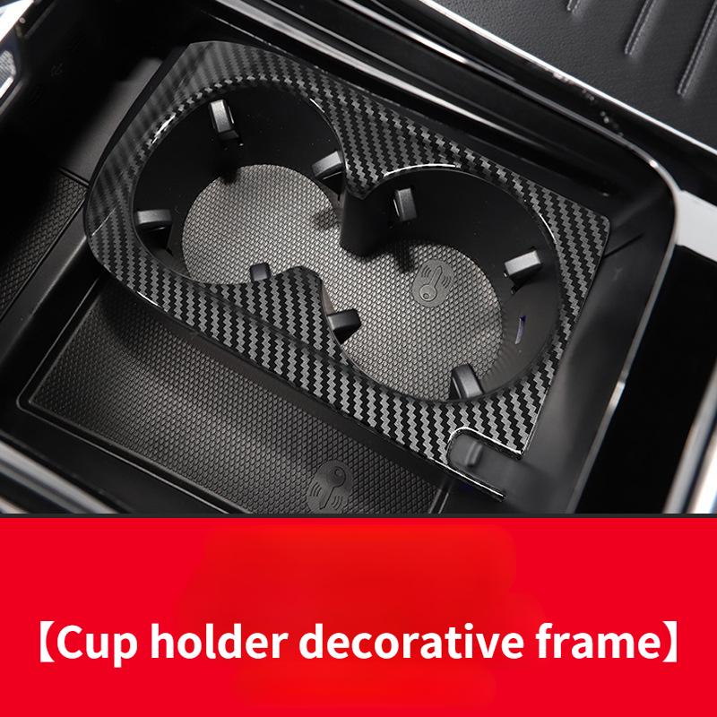 For Mercedes-Benz C-Class C200L C260L 2024 Interior Sticker Air Outlet Decoration Center Console Water Cup Holder Window Panel