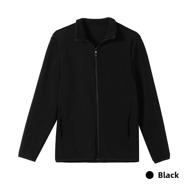Double-Sided Fleece Jacket for Men and Women, Fleece-Lined Thickened Winter Sweatshirt for Women, Warm Softshell Jacket with Inner Liner
