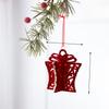 Christmas Bell Tree Decor Red Velvet Material Festive Home Window Embellishments