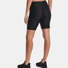 Under Armour Logo Print Fitted Fitness Shorts Women Bottoms Black 1360939-001