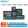 OMCH CH102 CH-B Series CH402 CH502 CH702 CH902 Digital PID Temperature Controller 0-1300℃ SSR/Relay Dual Output K-type Input