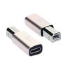 Portable USB C Female to MIDI Adapter Female USB C to Male USB B Printer Adapter High-Speed Transmission Connector