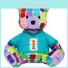 Global Football Cup Plush Bear Toy With Soft Pp Cotton For Sports Fans