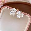 Pearl Flower Polka Dot Earrings 2026: Stylish Drip Oil Floral Clusters, Trendy Studs