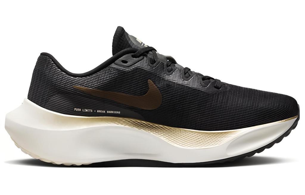 Nike Zoom Fly 5 Black Metallic Gold Grain DM8968-002