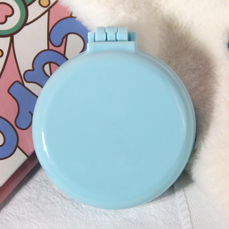 Cute Cartoon Folding Comb with Cosmetic Mirror for Girls Air Cushion Massage Portable Comb  Kids Dress Up Makeups Toy Gifts