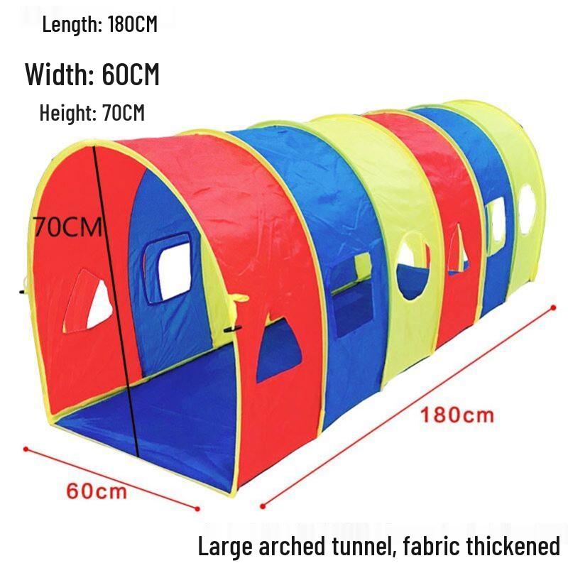 Sunshine Rainbow Children's Crawling Tunnel - Sensory Integration Training Tent for Infants and Toddlers