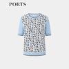 PORTS Women's Summer Printed Knit Top