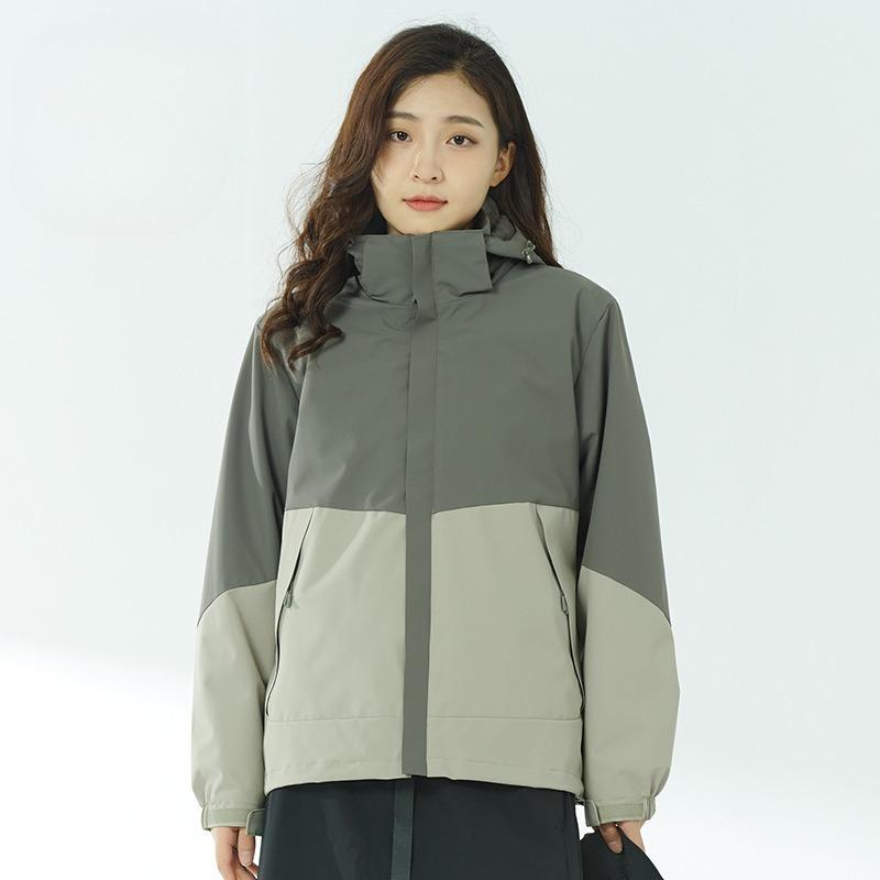 Jacket Three-in-one Autumn and Winter New Style Removable Liner Three-proof Work Jacket for Women Outdoor