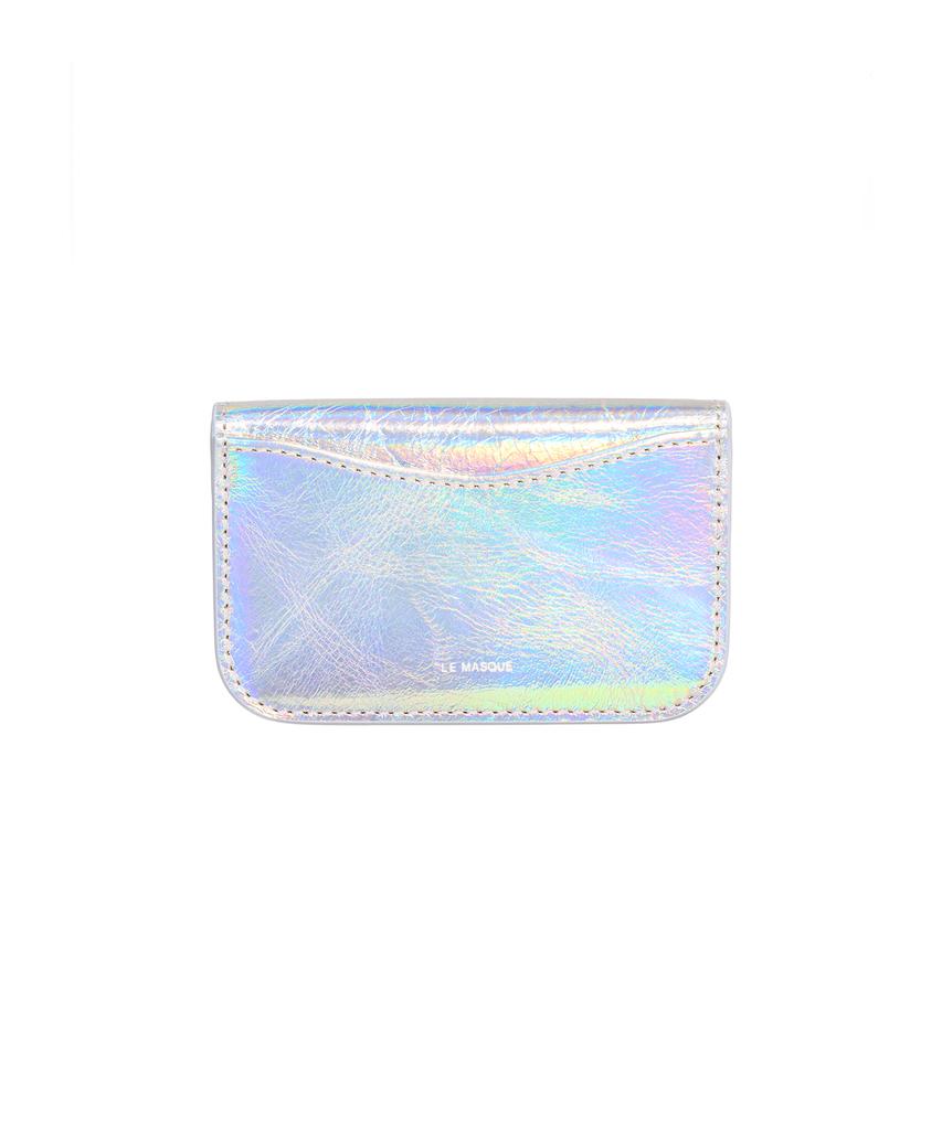Lemasque Heart Lock Compact Business Card Holder Hologram