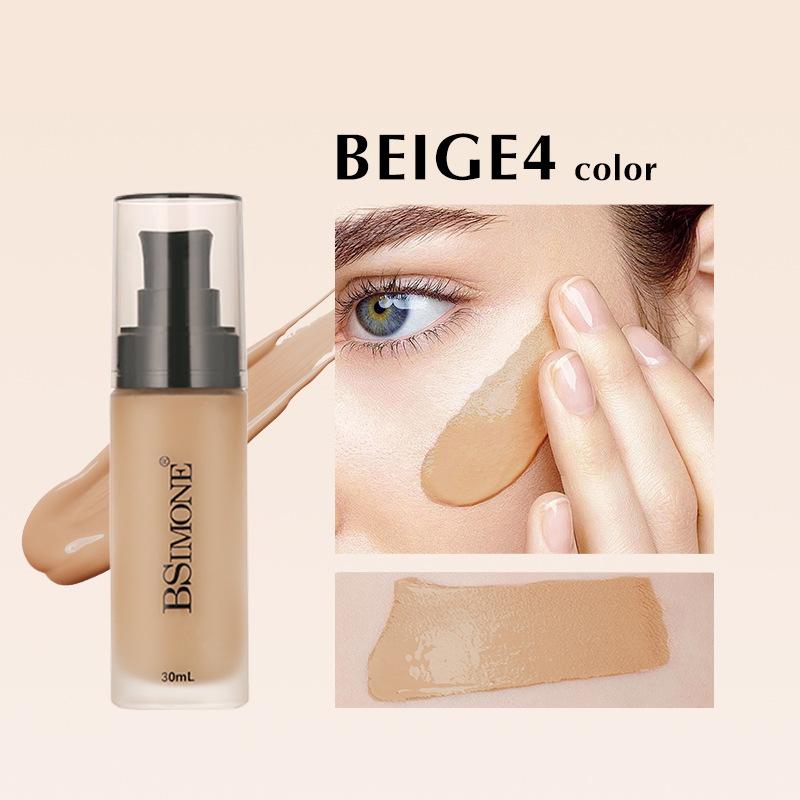 Bsimone Face Base Liquid Foundation Makeup Concealer Waterproof Brighten Whitening Long Lasting Bb Cream Cosmetics