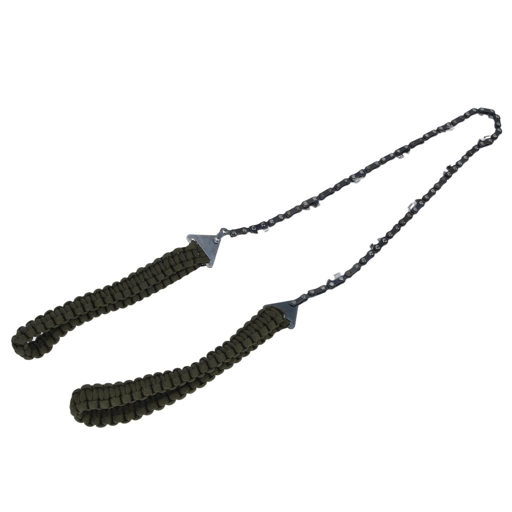 24in Pocket Chain Saw Outdoor Camping Hand Rope Chain Saw Portable Wood Cutting Pocket Chainsaw for Garden