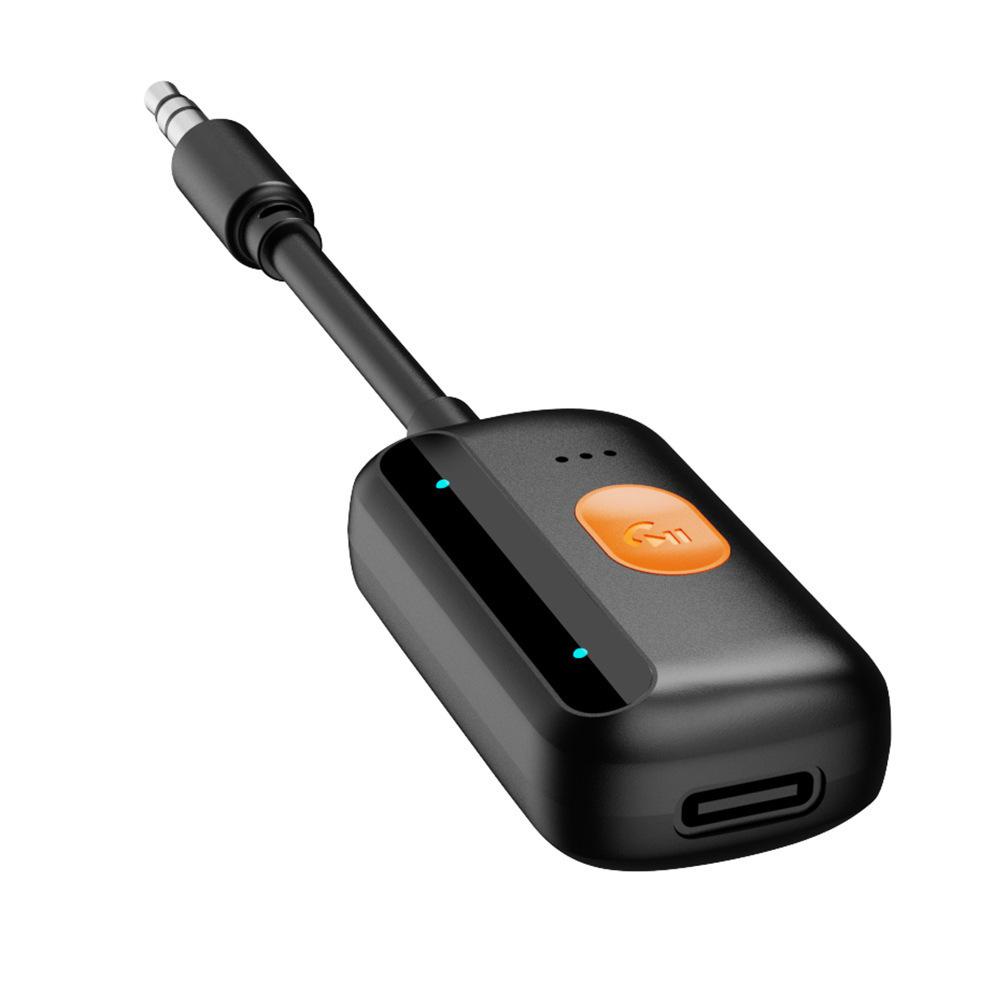 Bluetooth Receiver Transmitter 2-in-1 Car AUX Aircraft TV Wireless Audio Transmitter with Cable