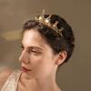 Elegant Rhinestones Crowns Hair Accessory Theater Costume Props Lightweight Metal Bridal Party Headpiece