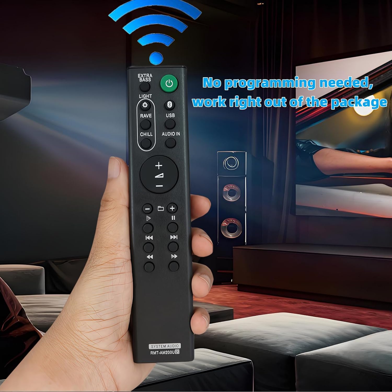 Replacement Remote Control Compatible for Sony Home Audio AV System GTK-XB7 GTKXB7