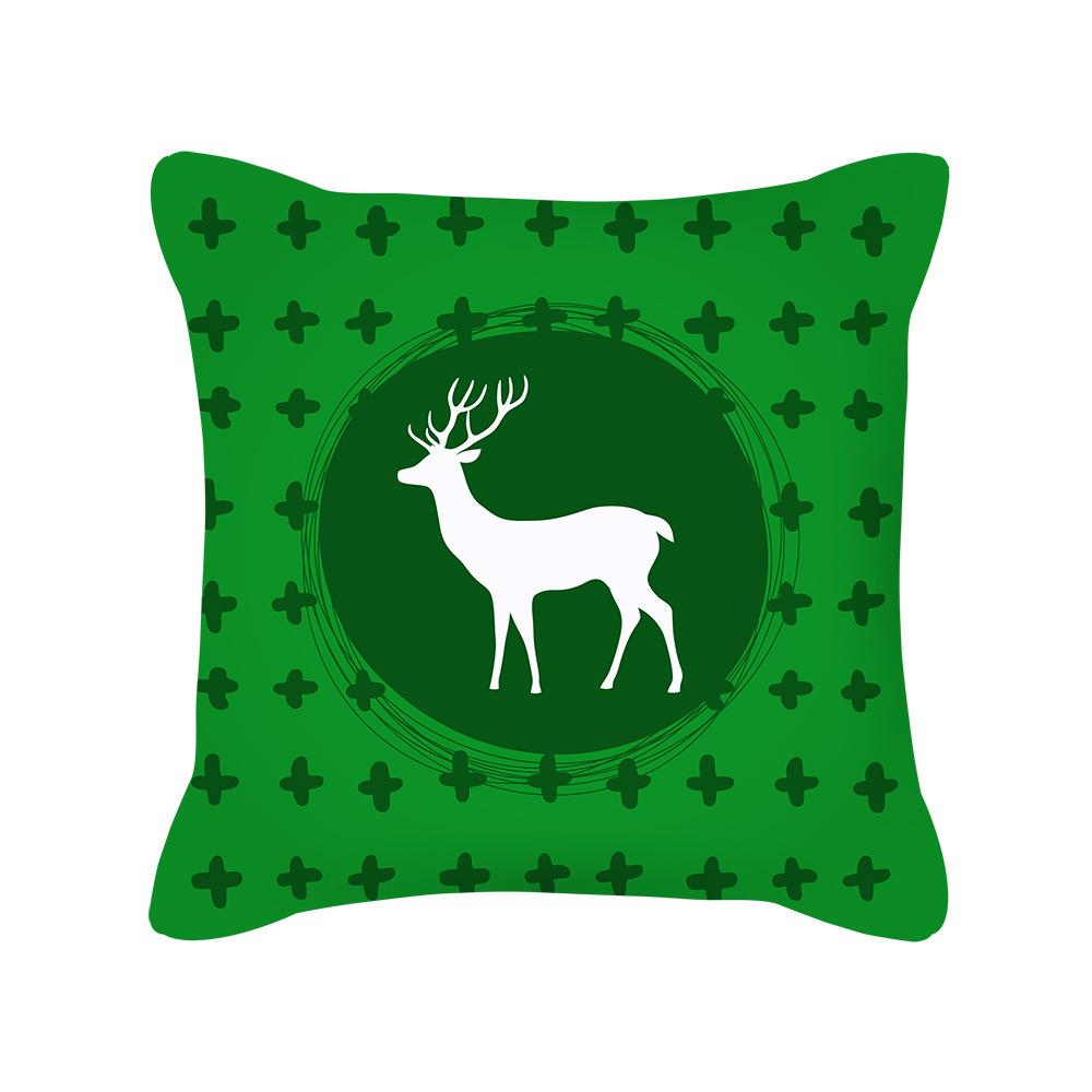 New Nordic Ins Cartoon Christmas Pillow Cover Holiday Gift Square Cushion Cover