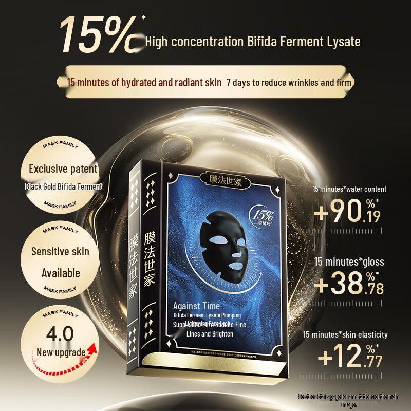Mask Family 15% Bifida Ferment Lysate Anti-Aging Sheet Mask