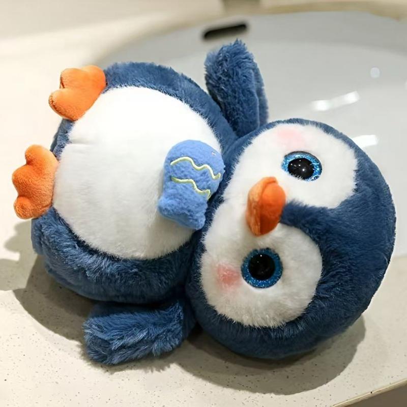 23-40cm Cute Little Blue Penguin Plush Toy Sea World Animal Penguin Eat Fish Souvenir Dolls Send Children Birthday Christmas Gifts