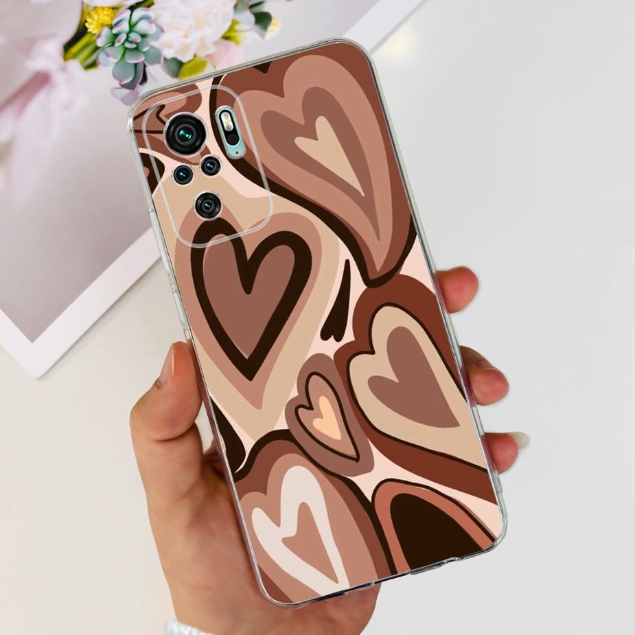 For Xiaomi Redmi Note 10 4G Case Redmi Note 10S Luxury Painted Cover Cases For Xiaomi Redmi Note 10 Pro Max Note10 S Soft Fundas