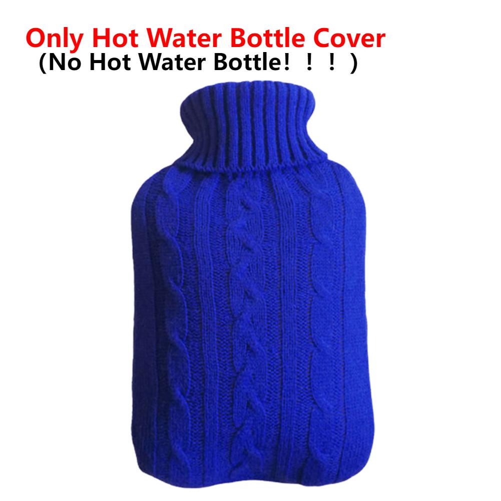 2L Hot Water Bottle Soft Cover Large Capacity Hot Water Bag for Female Warm Belly Hands Inject Water Winter Hot Water Bag