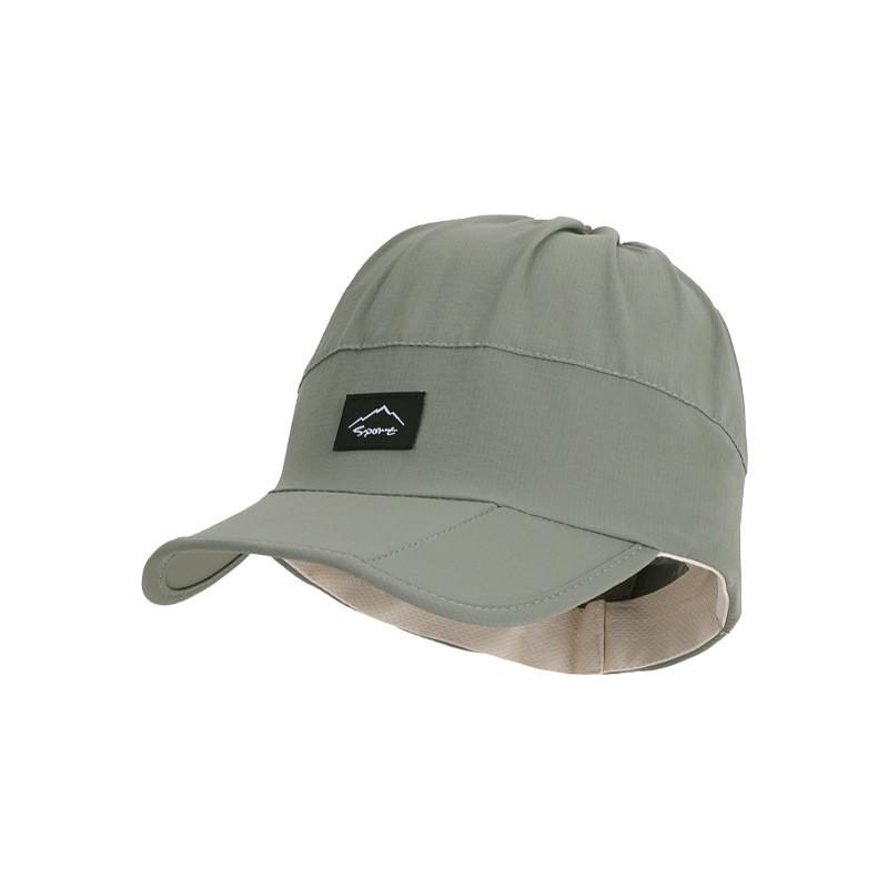 

Outdoor Sun Protection Foldable Baseball Cap With Breathable Nylon For Summer Hiking And Casual Wear Military Green