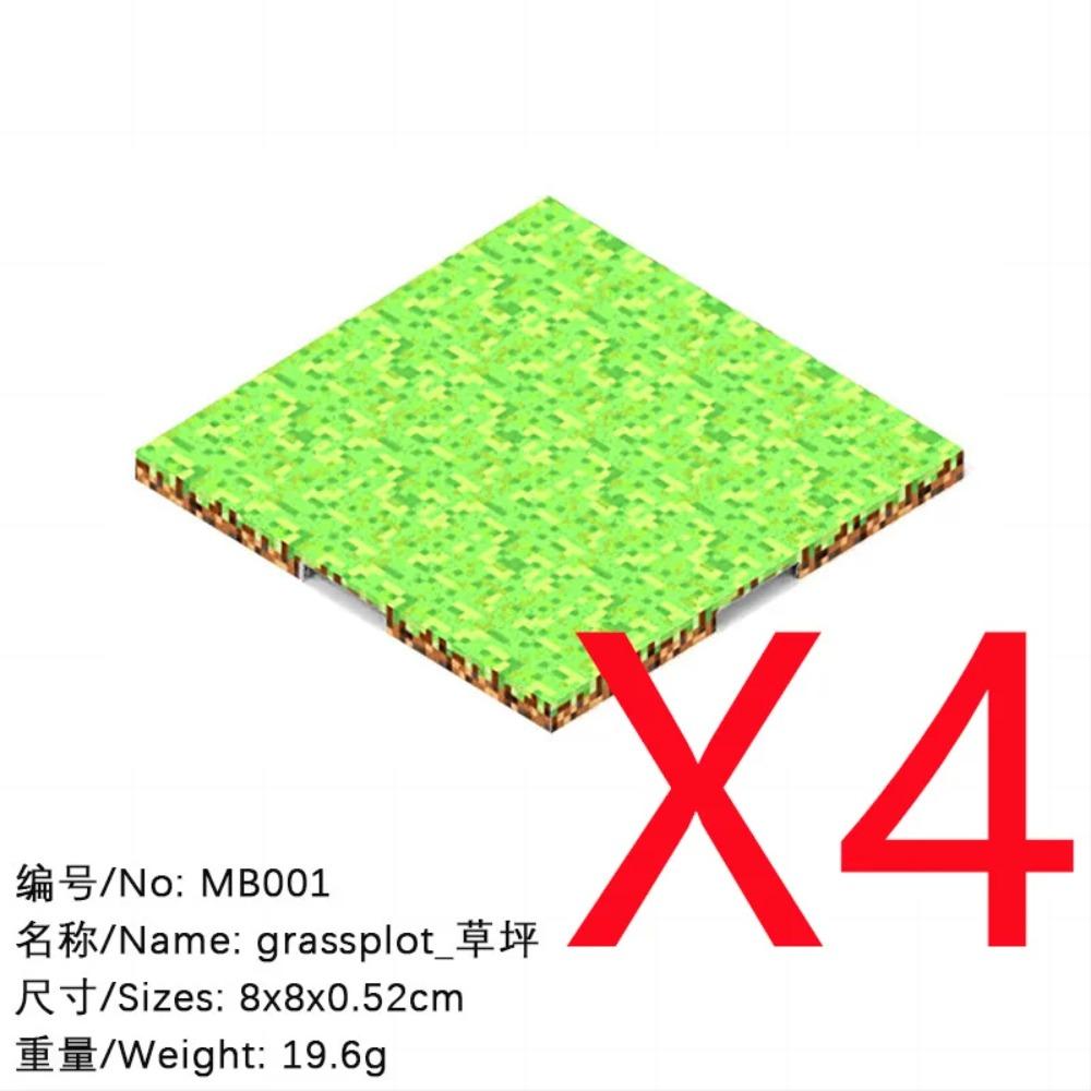 Animal Wheat Block Scene Building Mine World Magnetic Base Plate Magnetic Building Block Toys Children's Toys Gift DIY 2CM X045