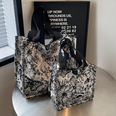 Large Capacity Single Shoulder Handbag for Women New Canvas Bag for Women Ins Versatile Shopping Commuter Tote Bag for Women