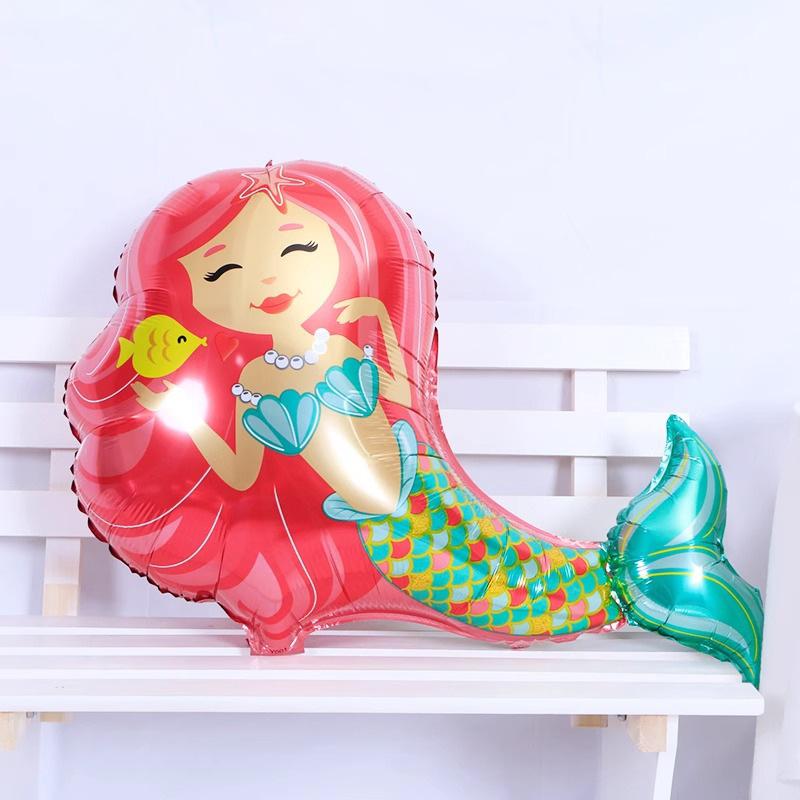 Ocean Animal Balloons, Baby Birthday Party Arrangement, Children'S Birthday Cartoon Living Room Print Special Shape