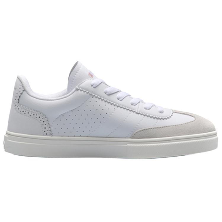 Li Ning Classic Durable Low-Top Skate Shoes Women sneaker Standard-White AGCP124-3