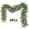 Greenery Garland Silk Artificial Spring Vines Eucalyptus Garland Handcrafted Artificial Eucalyptus Leaves For Wedding Home Decor