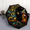 1pc Moon Witch Durable Cartoon Folding Umbrella, Portable 3-Fold Compact Umbrella for Men and Women, Suitable for Travel or Daily Use.D058