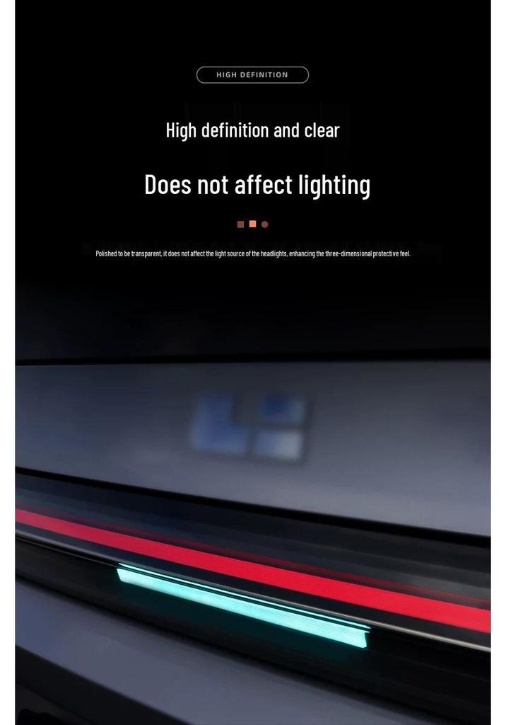 Li Auto L7/L8/L9 Headlight & Taillight Smoked Film: Scratch-Resistant, Star Ring Light Color Change.