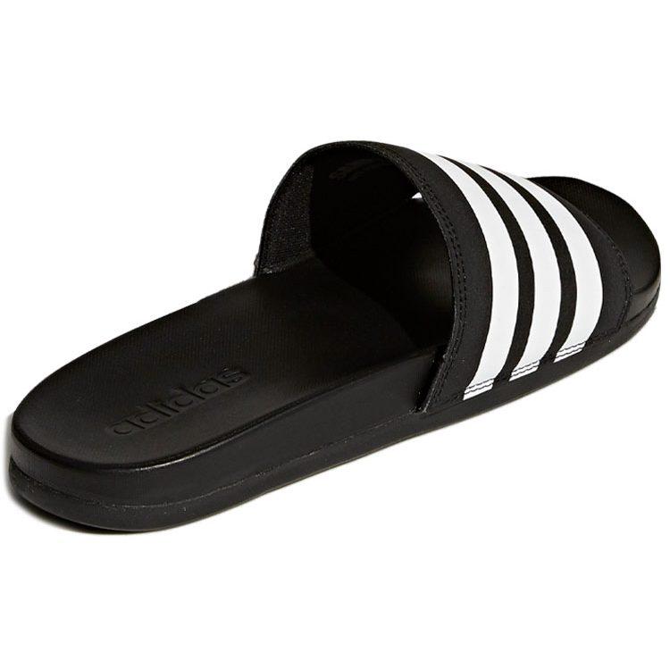 adidas Adilette Comfort Slides Slide Slippers Unisex Black White AP9971