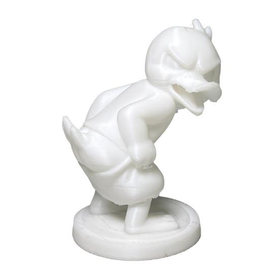 3D Printed Funny Statue Duck Wearing Pants Cute Duck Figurine Novelty Collectible белый