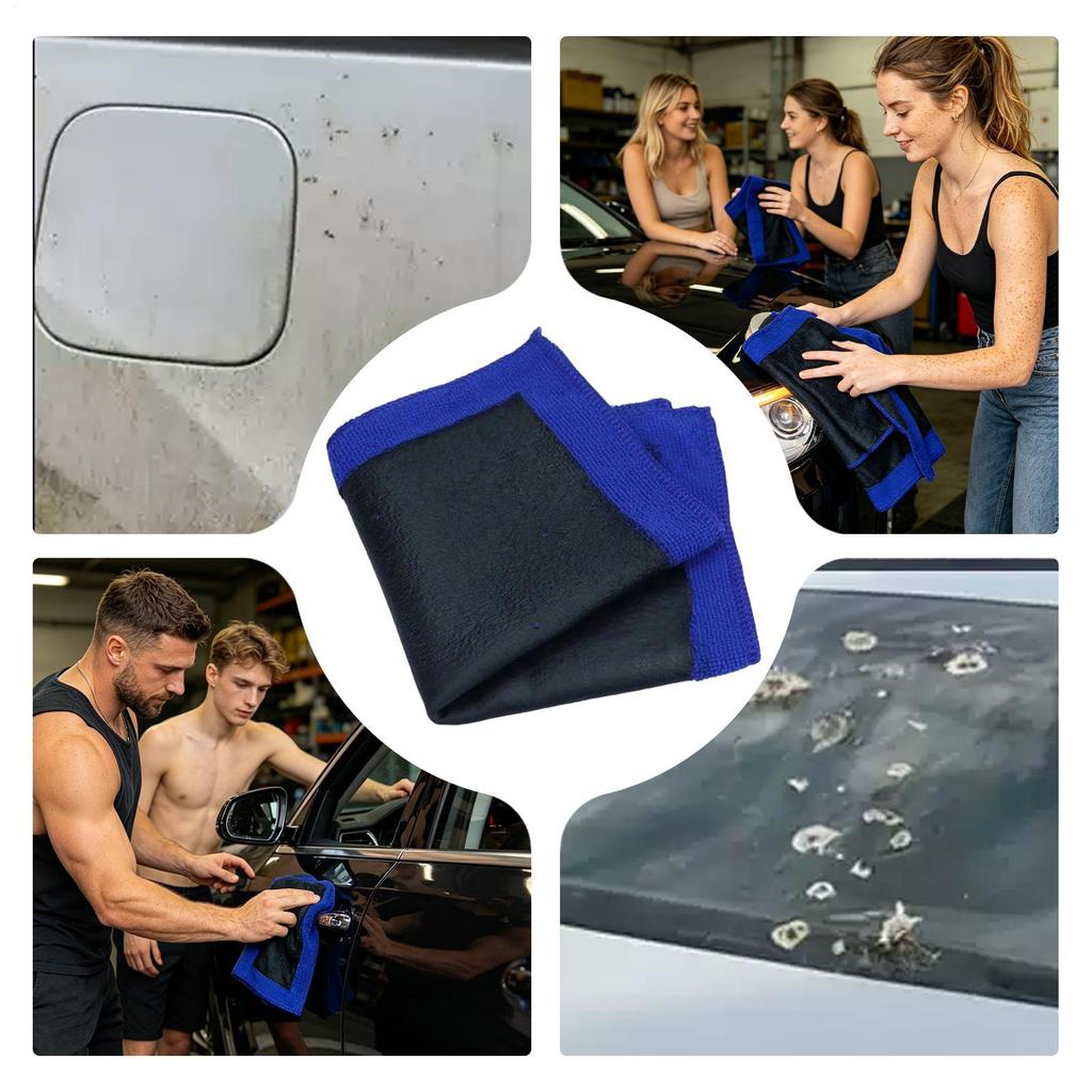 Clay Bar Towel Microfiber Fine Grade Synthetic Mitt Auto Detailing Towel for Interior Carpet Glass Paint Wheel Engine Home