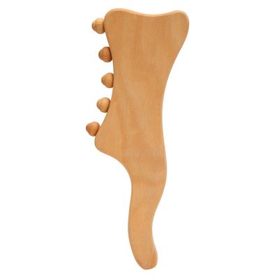 Wood Gua Sha Tool 3 Slots Imitation Finger Promote Blood Circulation Relieve Fatigue Gua Sha Massage Tools for Back Neck