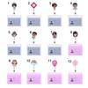 Cute Name Tags Metal Clip Nurse Doctor with Retractable Reel Business Work Card Badge Holders ID Badge Holder