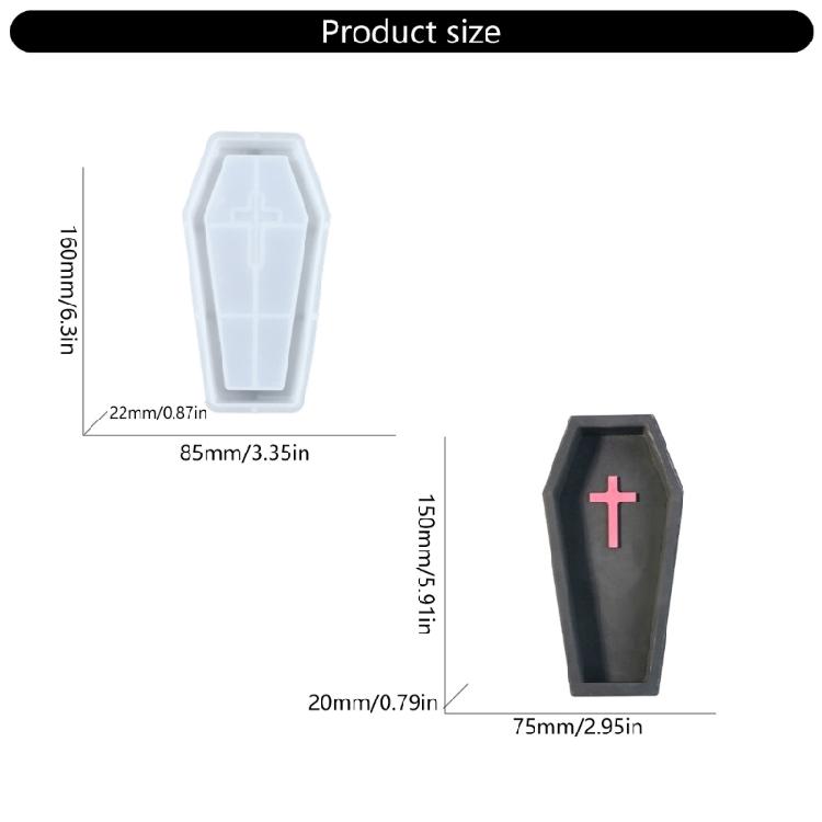 Silicone Mold Tray Nonstick Resin Crafting Moulds Halloween Series Plate Moulds Home Decors Molds Silicone Texture