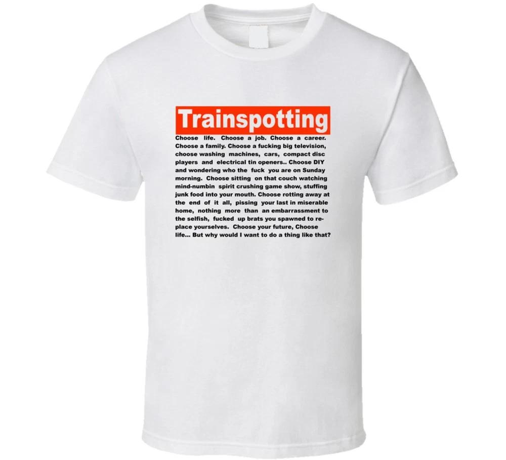 Trainspotting Choose Life Movie Promo Film Fan T Shirt S