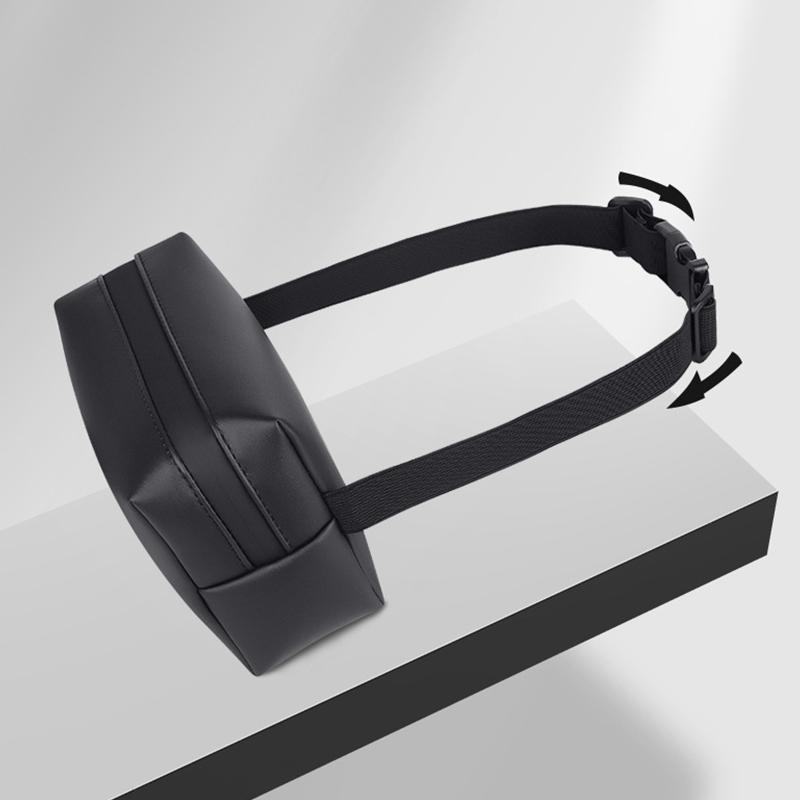 Ajustable PU Leather Car Armrest Tissue Box Backseat Tissue Case Holder Zipper Easy to Access and Installation Car