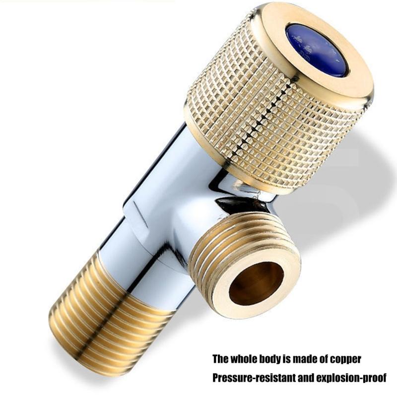 Industrial Strength Angle Valves Anti Corrosion Thickened Anti Burst Brass Angle Valves for Water Flows Control Systems