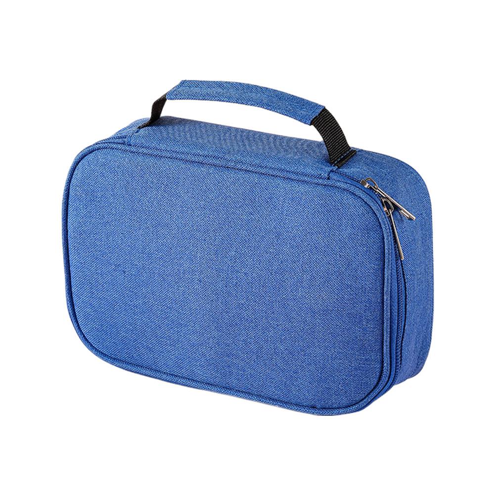 Large Capacity Stationery Storage Bag With Zipper Lnner Pocket 72 Holes Pencil Case  Simple Canvas Stationery Supplies