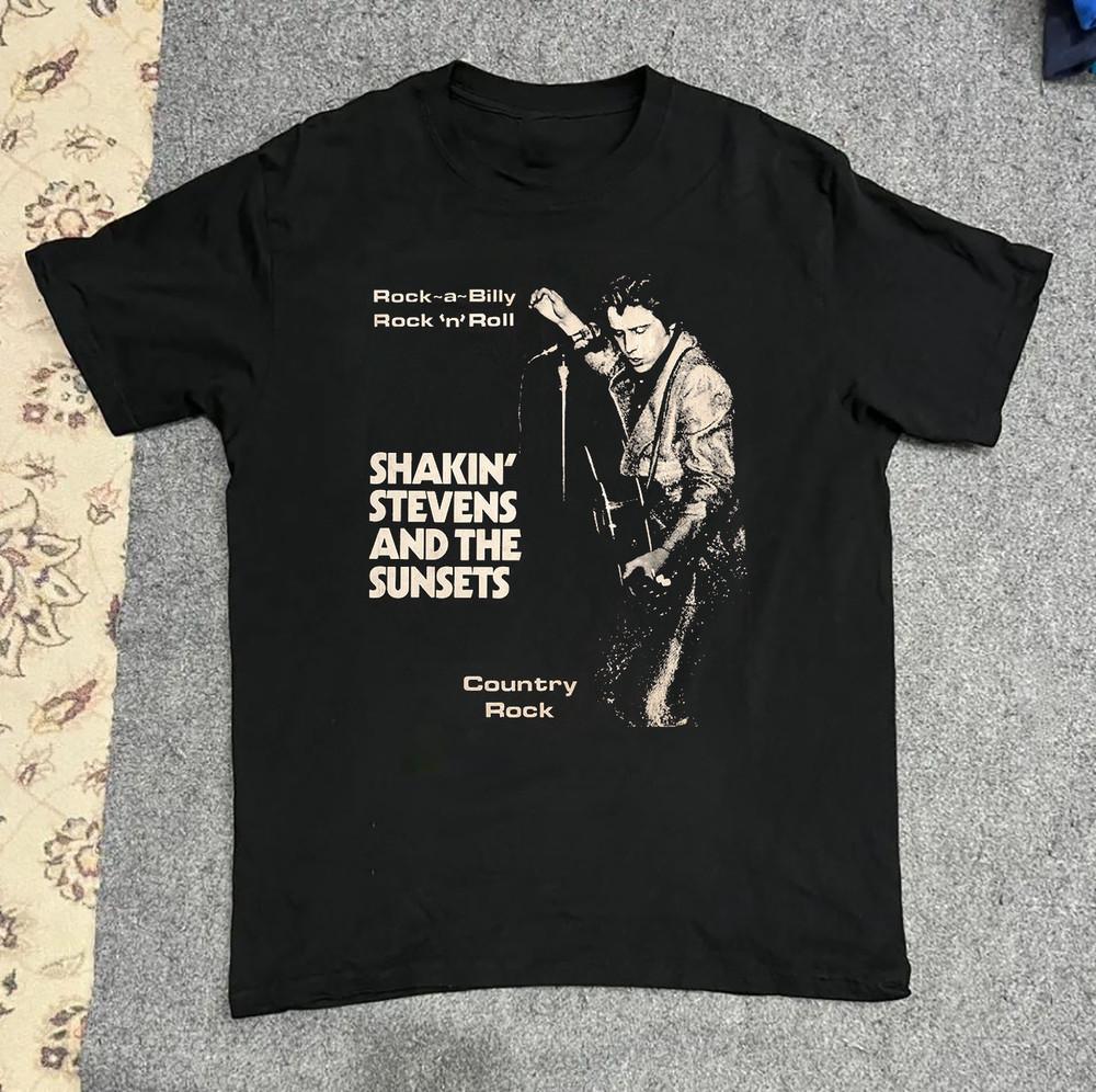 Shakin  Stevens And The Sunsets Cotton Unisex T-Shirt S To 5XL SB153 Unisex T-Shirt L