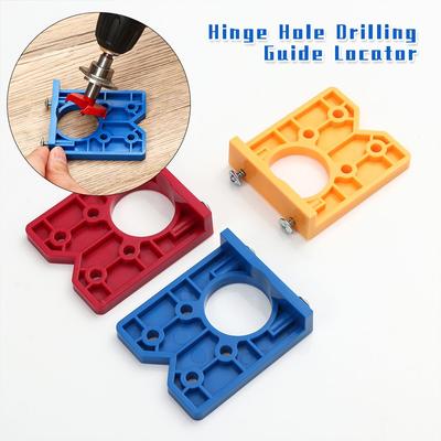 Tool Parts Woodworking Tools Guide Locator Hinge Hole Drilling Drill Bits Hinge Drilling Jig