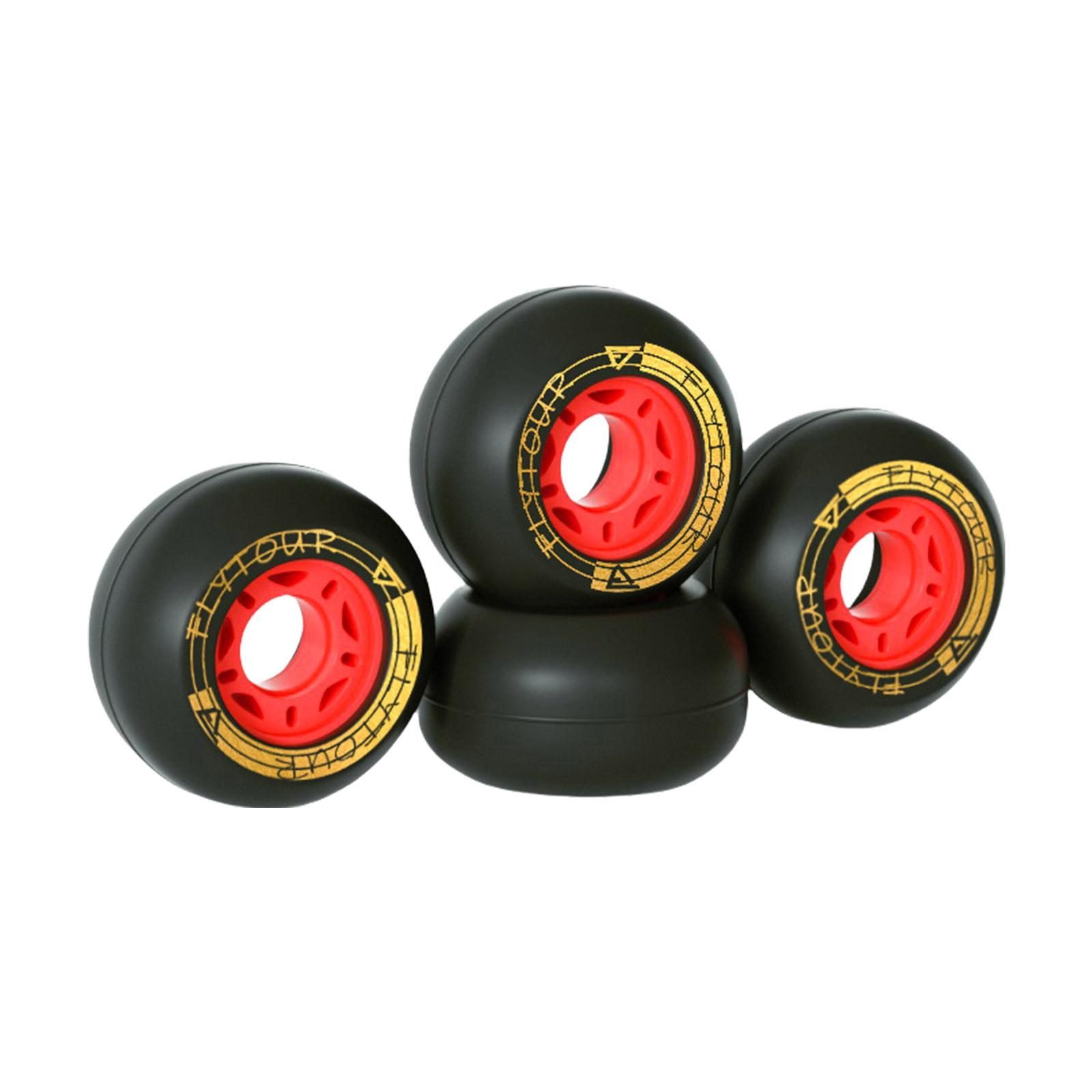 4Pcs Portable Skateboard 82A PU Drift Board Wheel Skateboard Wheels Roller for Skateboard Drift Skate Enduring чёрный